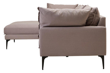3 Seat Grey Left Chaise Sofa, Comfee