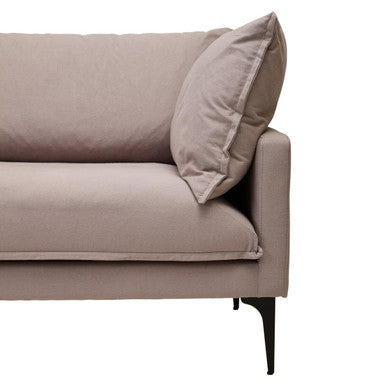 3 Seat Grey Left Chaise Sofa, Comfee