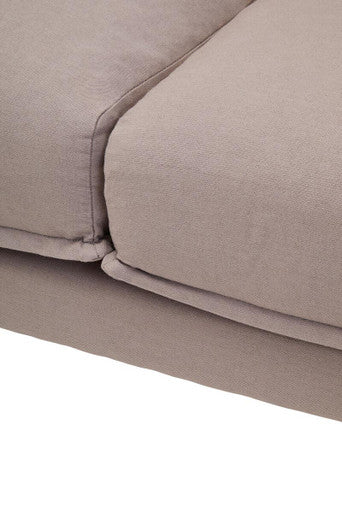 3 Seat Grey Left Chaise Sofa, Comfee
