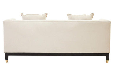 2 Seat Ivory Fabric Sofa, Sefira