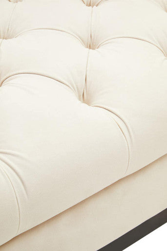 2 Seat Ivory Fabric Sofa, Sefira