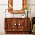 Sangar Two Door Mango Wood Carved Sideboard