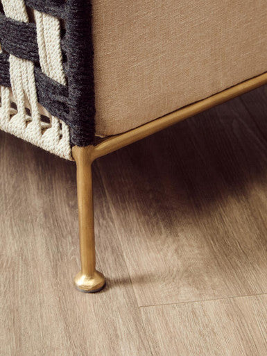 Satna Black & White Jute Chair