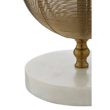 Melora Round Marble Gold Table Lamp Base