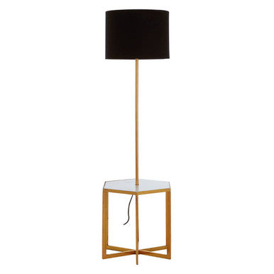 Sika White Marble & Gold Floor Lamp