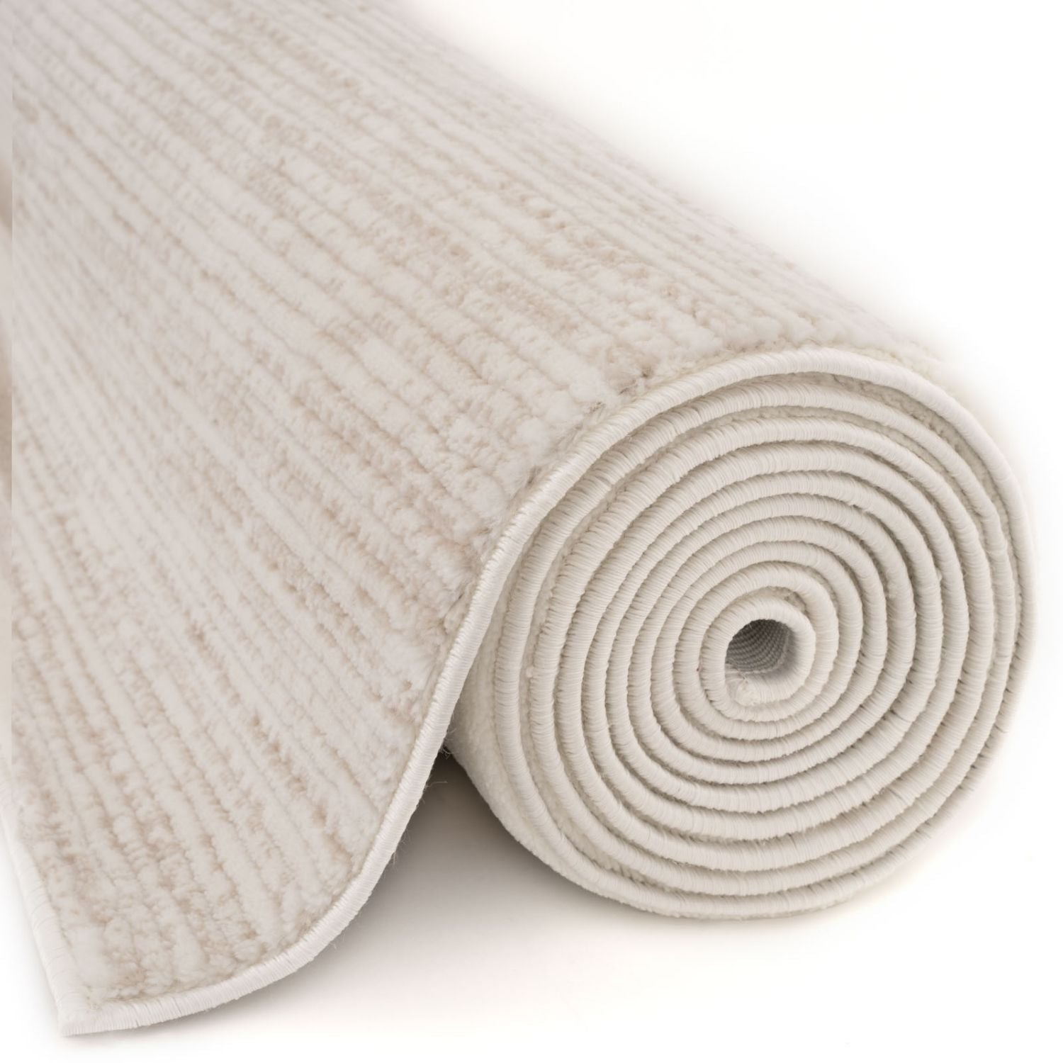 Carmel Cream-Beige Striped Rug