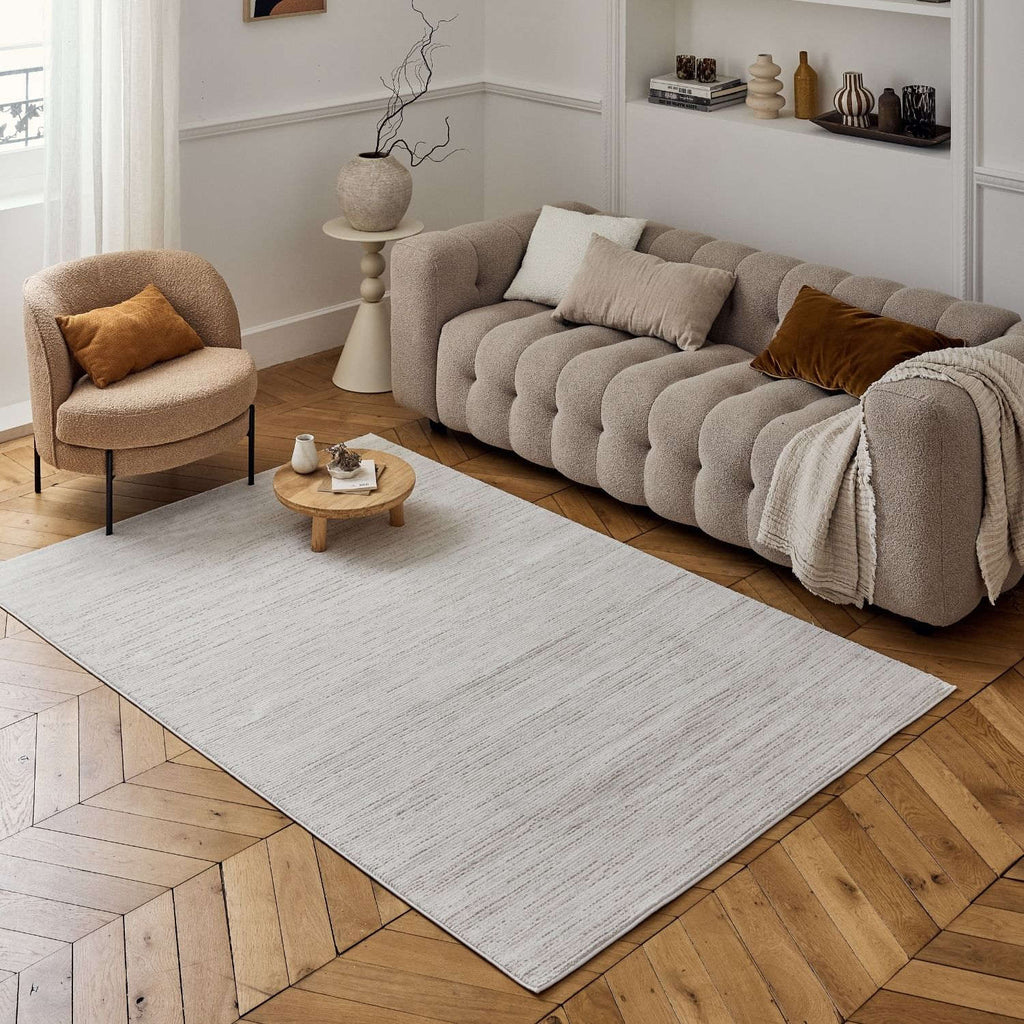 Carmel Cream-Beige Striped Rug