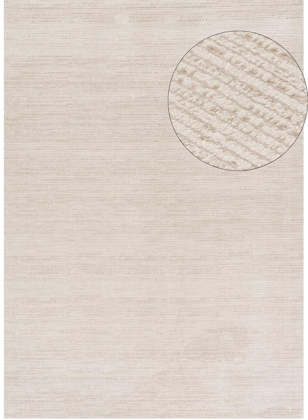 Carmel Cream-Beige Striped Rug