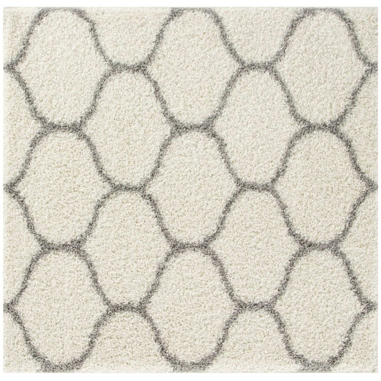 Moroccan Ivory Shaggy Rug