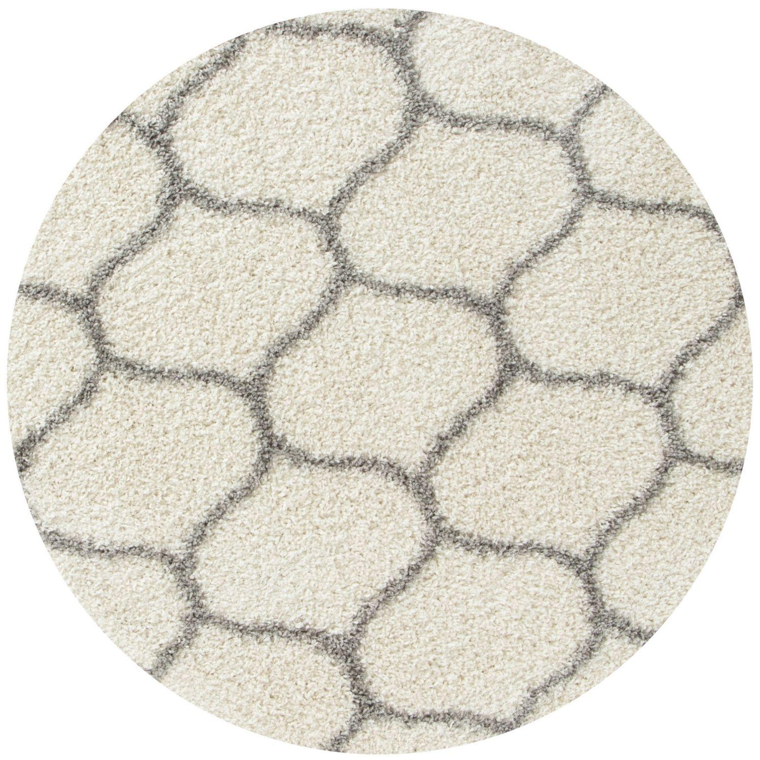 Moroccan Ivory Shaggy Rug