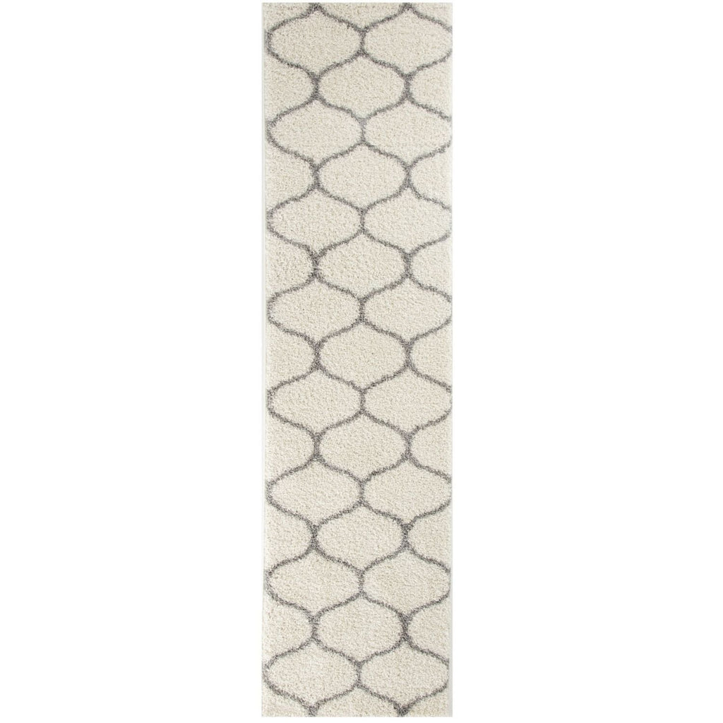 Moroccan Ivory Shaggy Rug