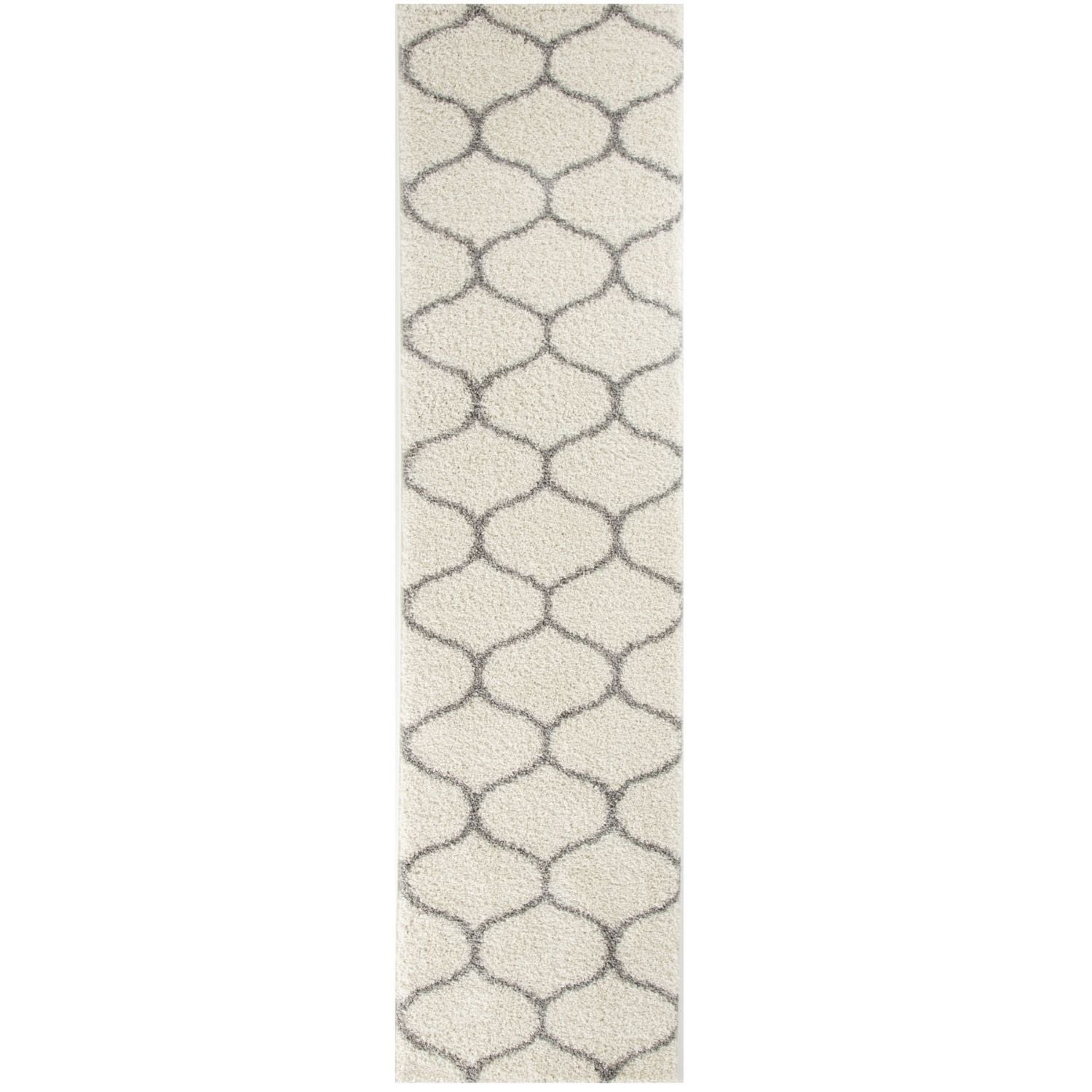 Moroccan Ivory Shaggy Rug