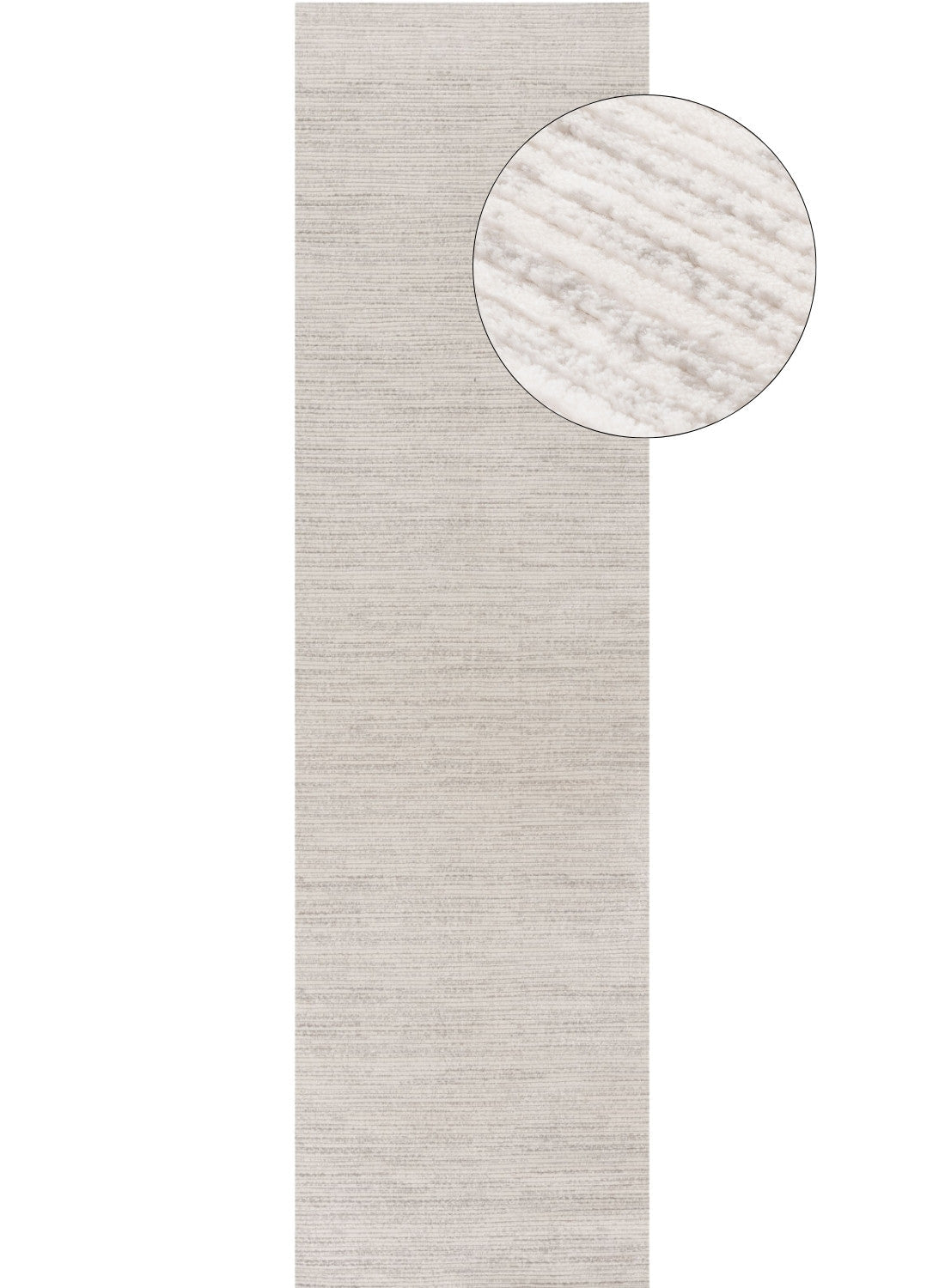 Carmel Cream-Grey Striped Rug