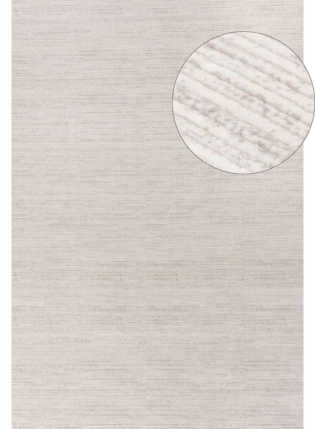 Carmel Cream-Grey Striped Rug