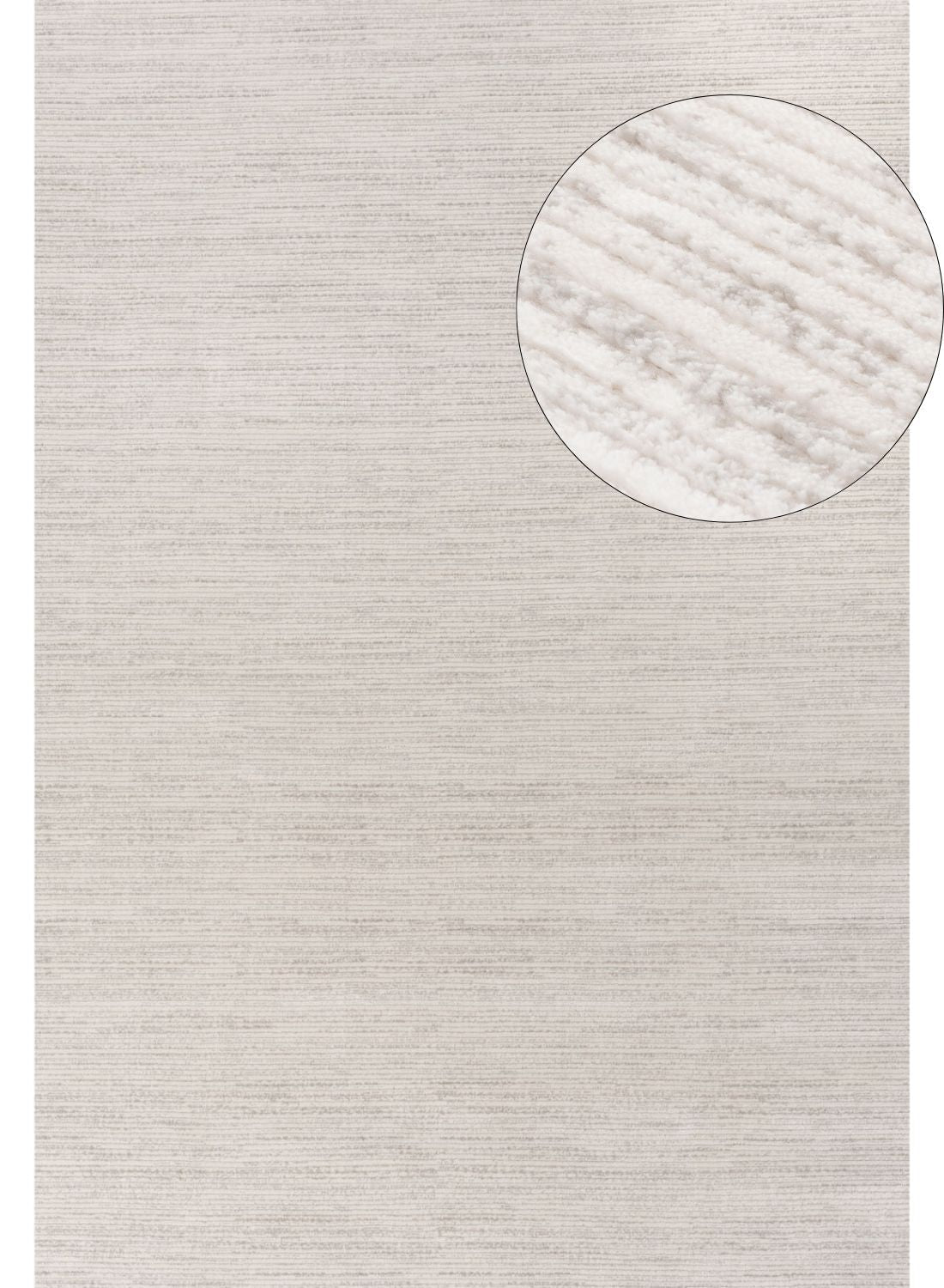 Carmel Cream-Grey Striped Rug