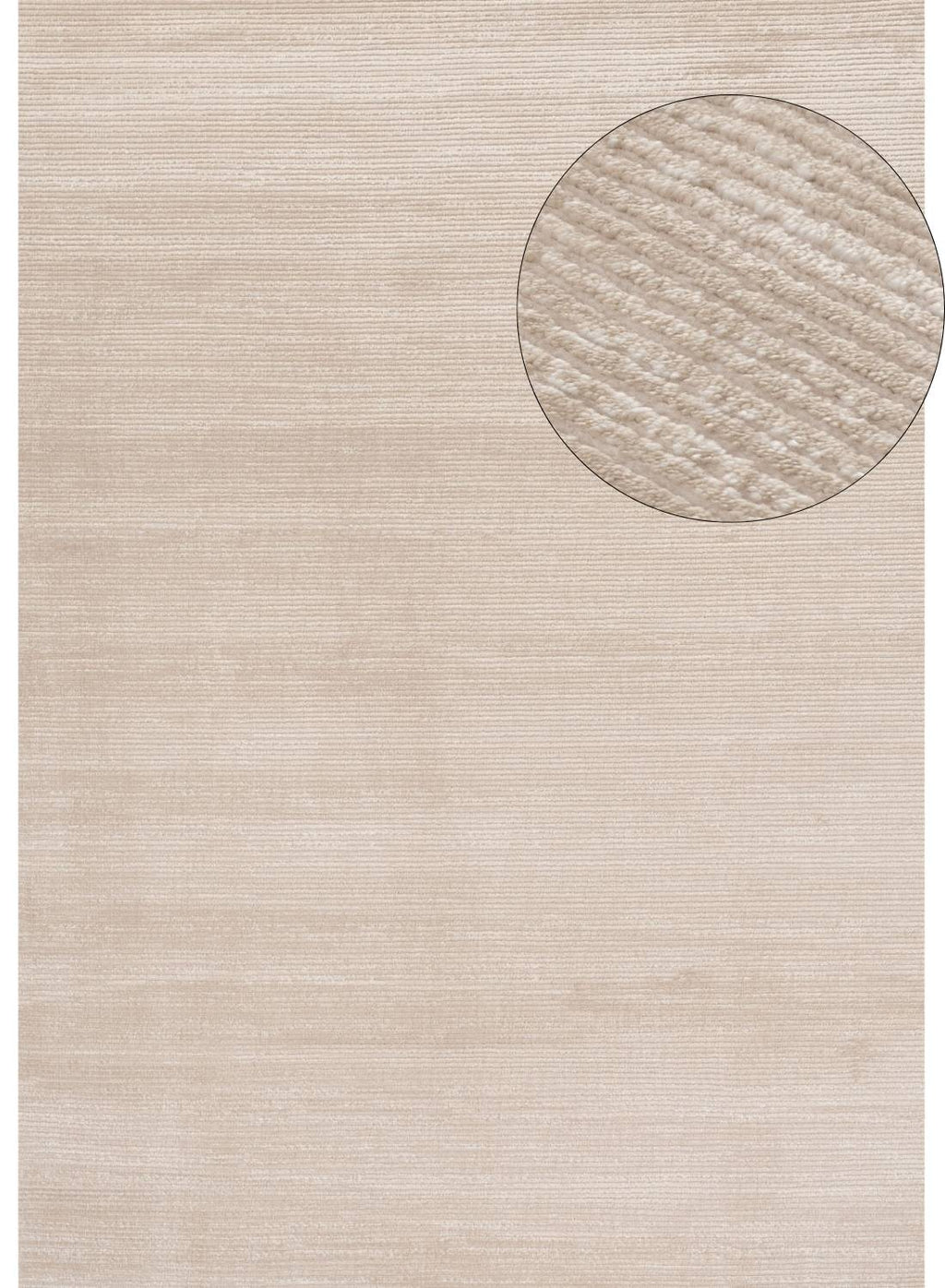 Carmel Beige-Cream Striped Rug