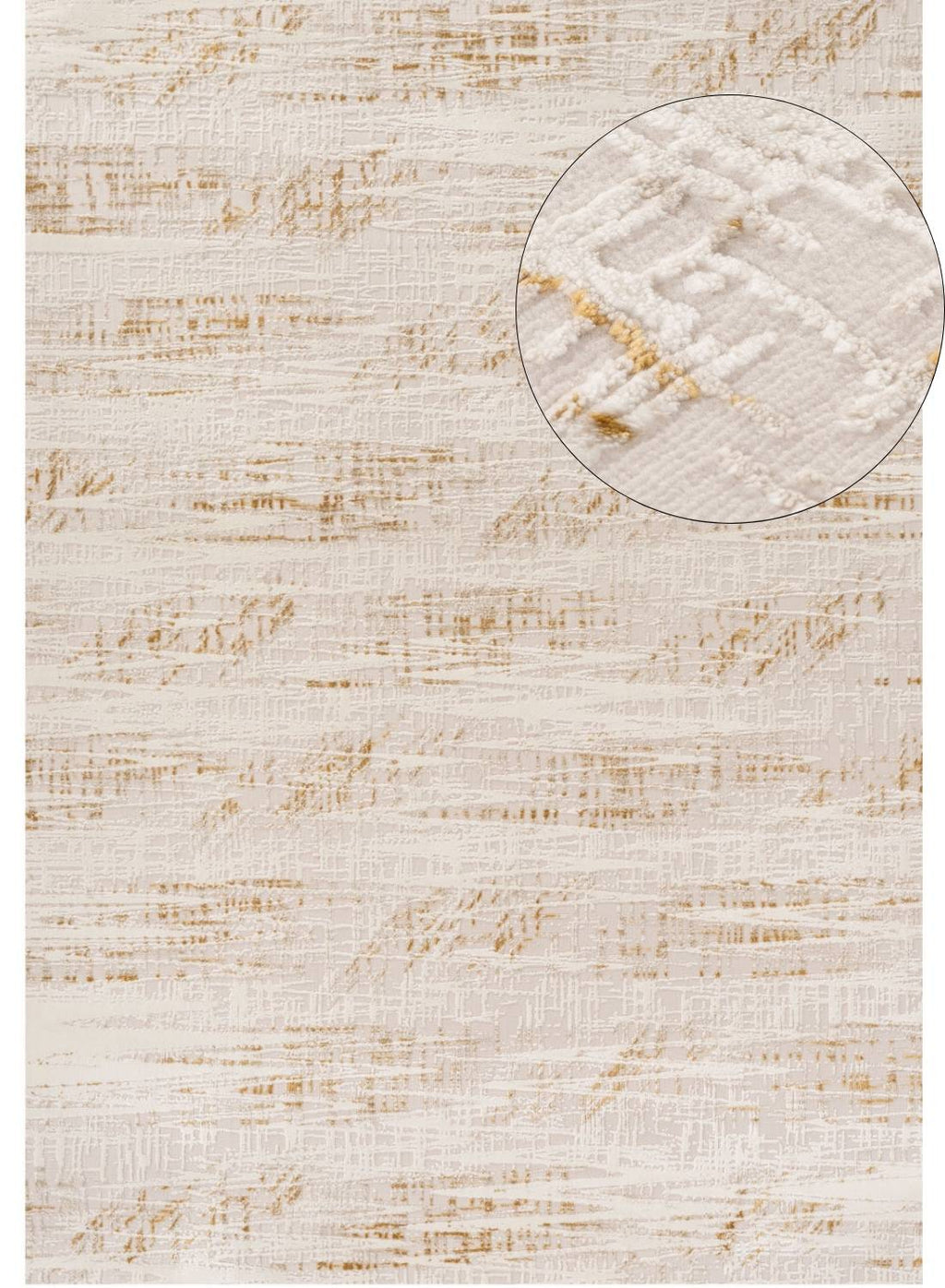 Carmel Cream-Gold Abstract Rug