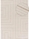 Carmel Cream-Beige Geometric Rug