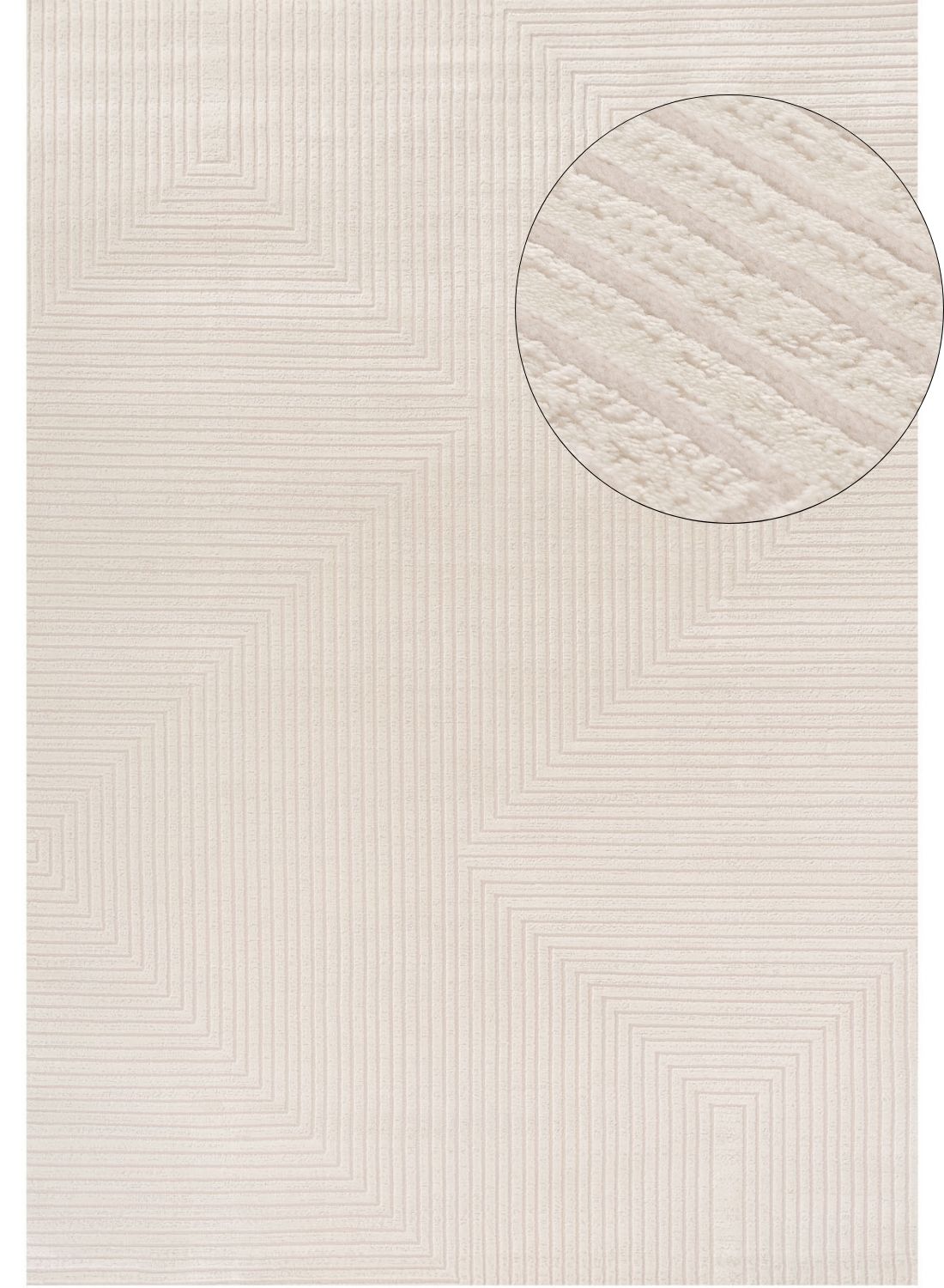 Carmel Cream Geometric Rug