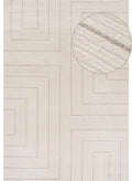 Carmel Cream-Grey Geometric Rug