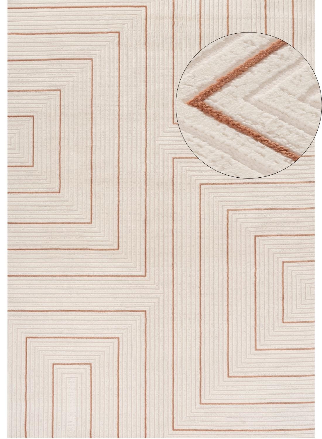 Carmel Cream-Terra Geometric Rug
