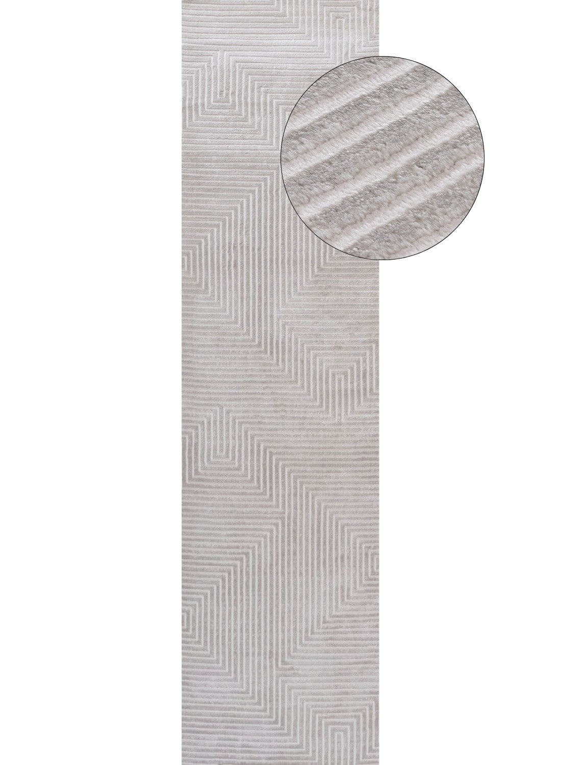 Carmel Grey-Cream Geometric Rug