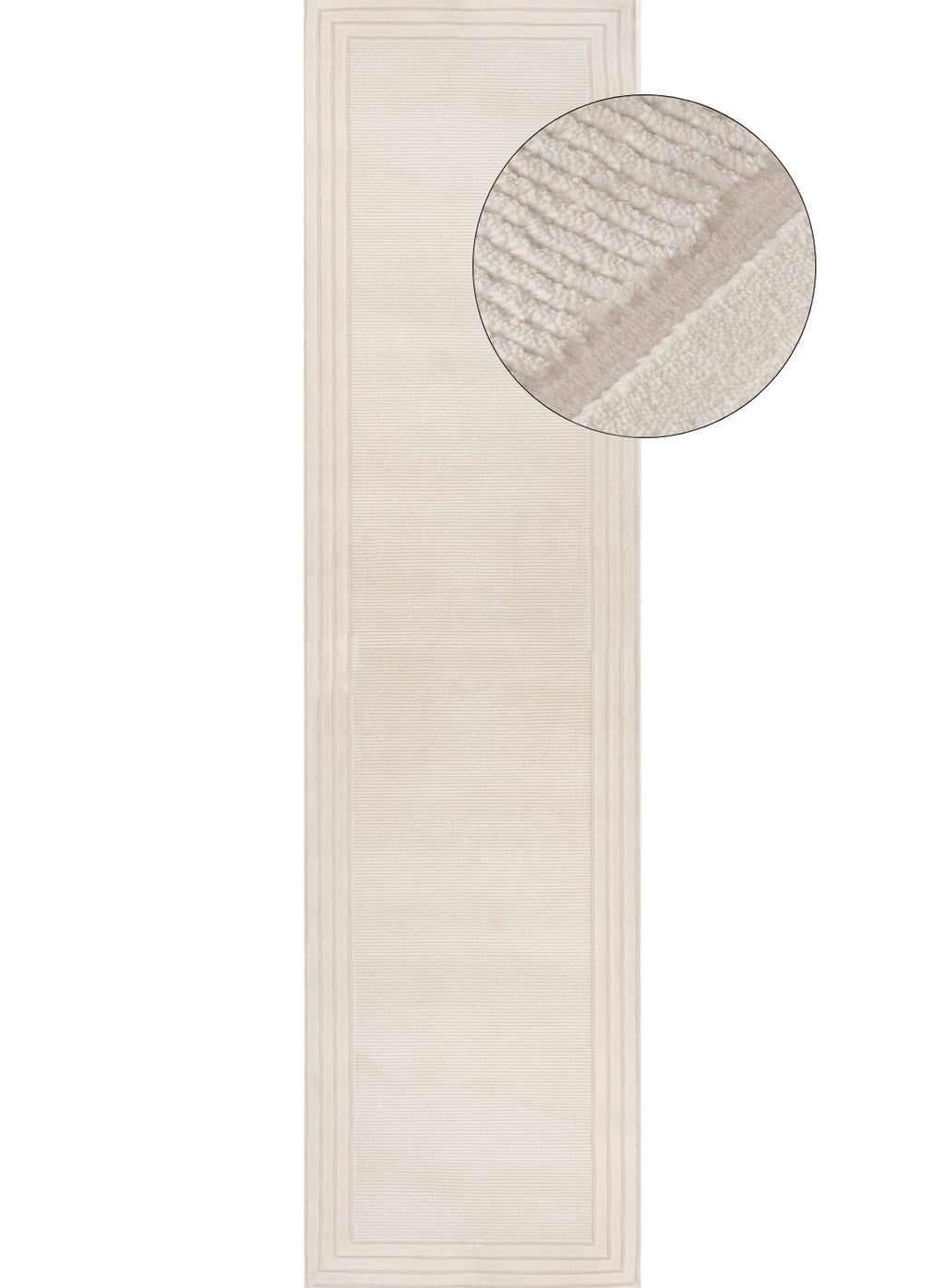 Carmel Cream Bordered Rug