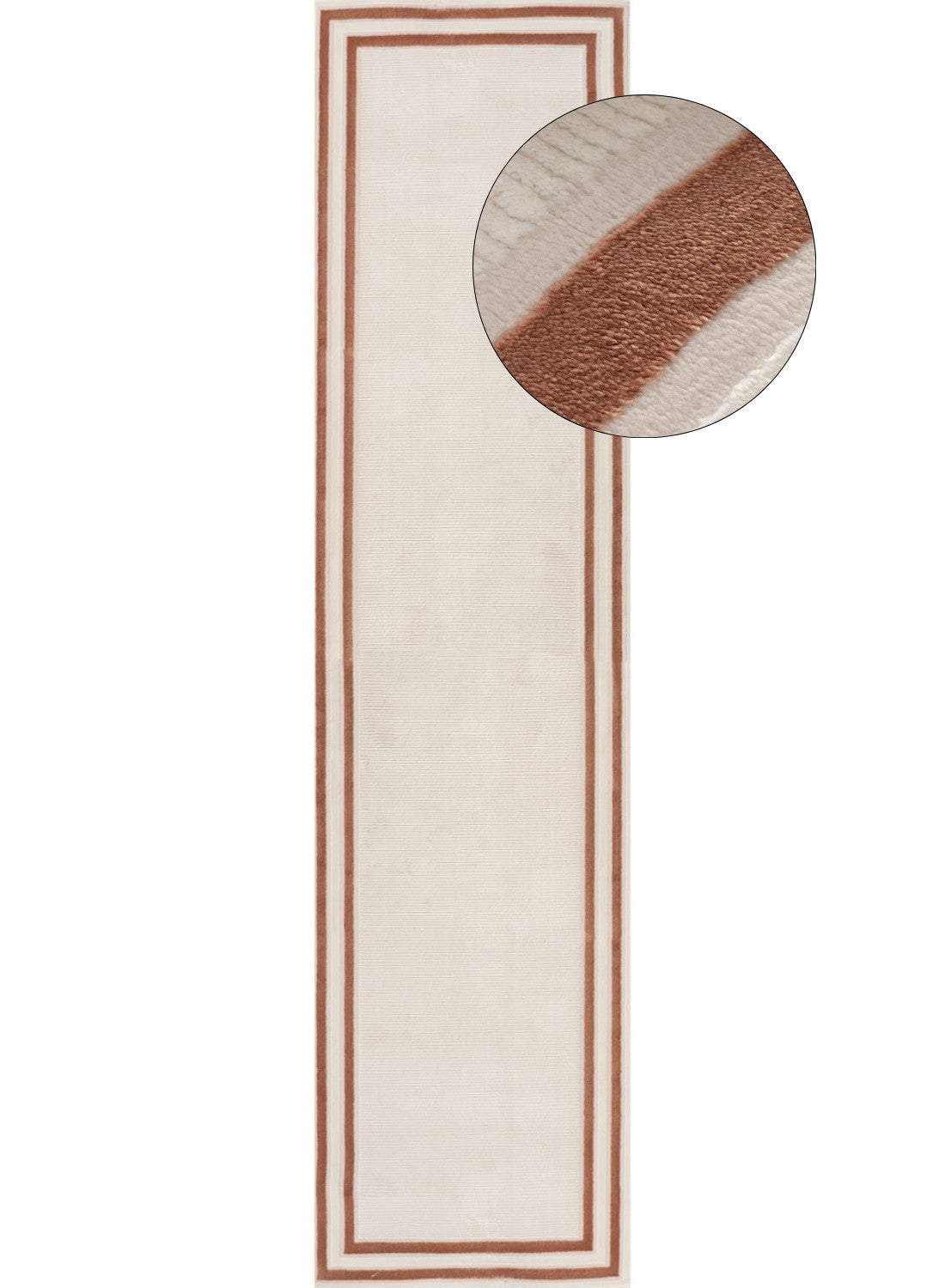 Carmel Cream-Terra Bordered Rug