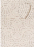 Carmel Cream-Beige Geometric Rug