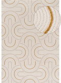 Carmel Cream-Gold Geometric Rug