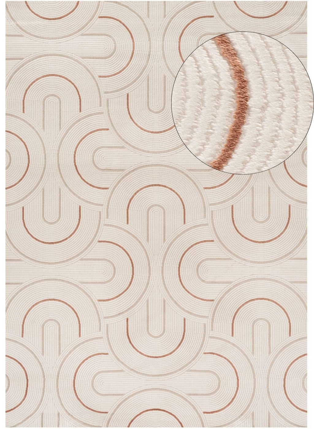 Carmel Cream-Terra Geometric Rug