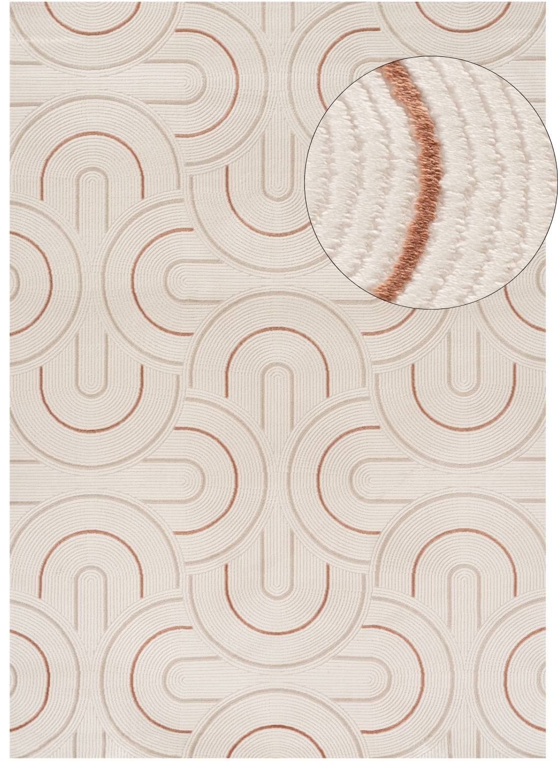 Carmel Cream-Terra Geometric Rug