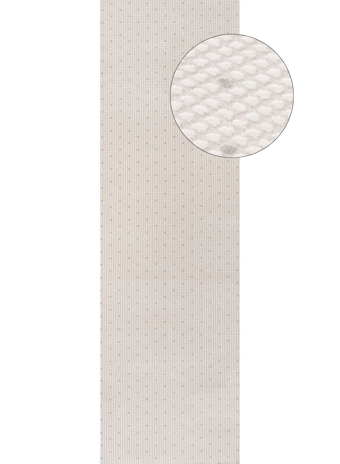Carmel Cream-Grey Dots Rug