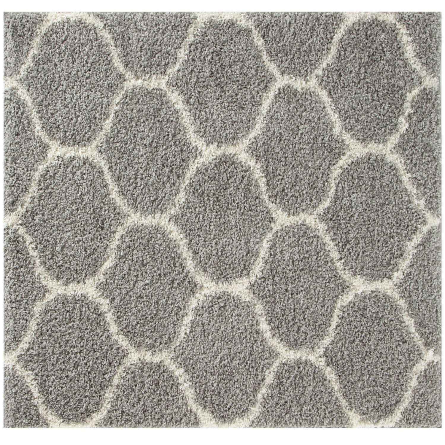 Moroccan Grey Shaggy Rug
