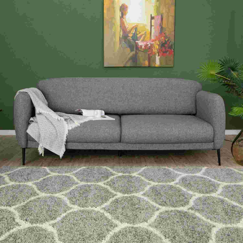 Moroccan Grey Shaggy Rug