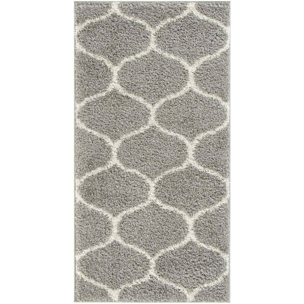 Moroccan Grey Shaggy Rug
