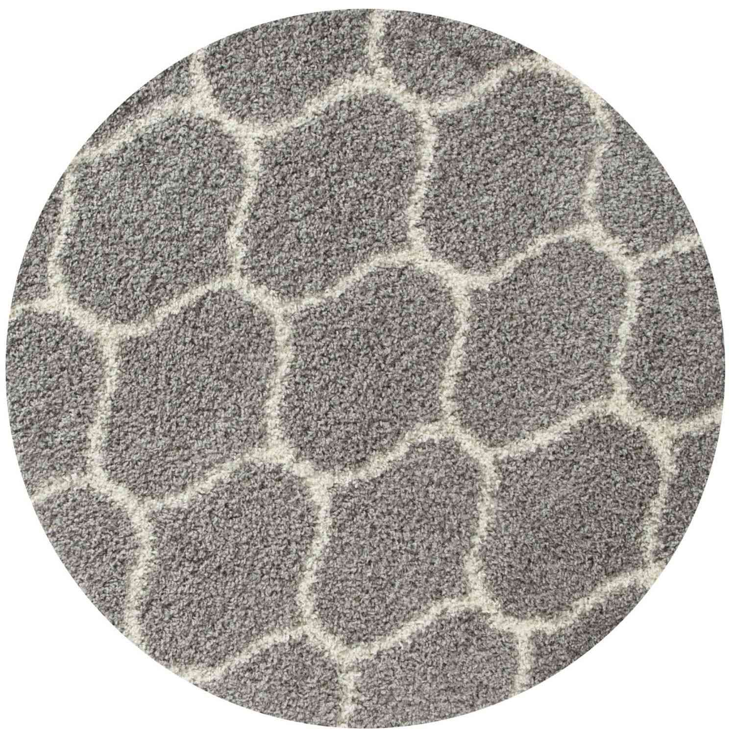 Moroccan Grey Shaggy Rug