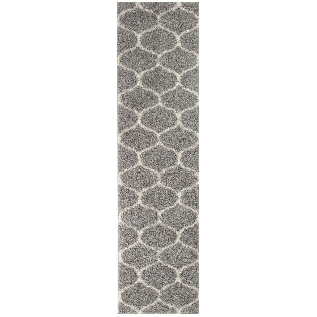 Moroccan Grey Shaggy Rug