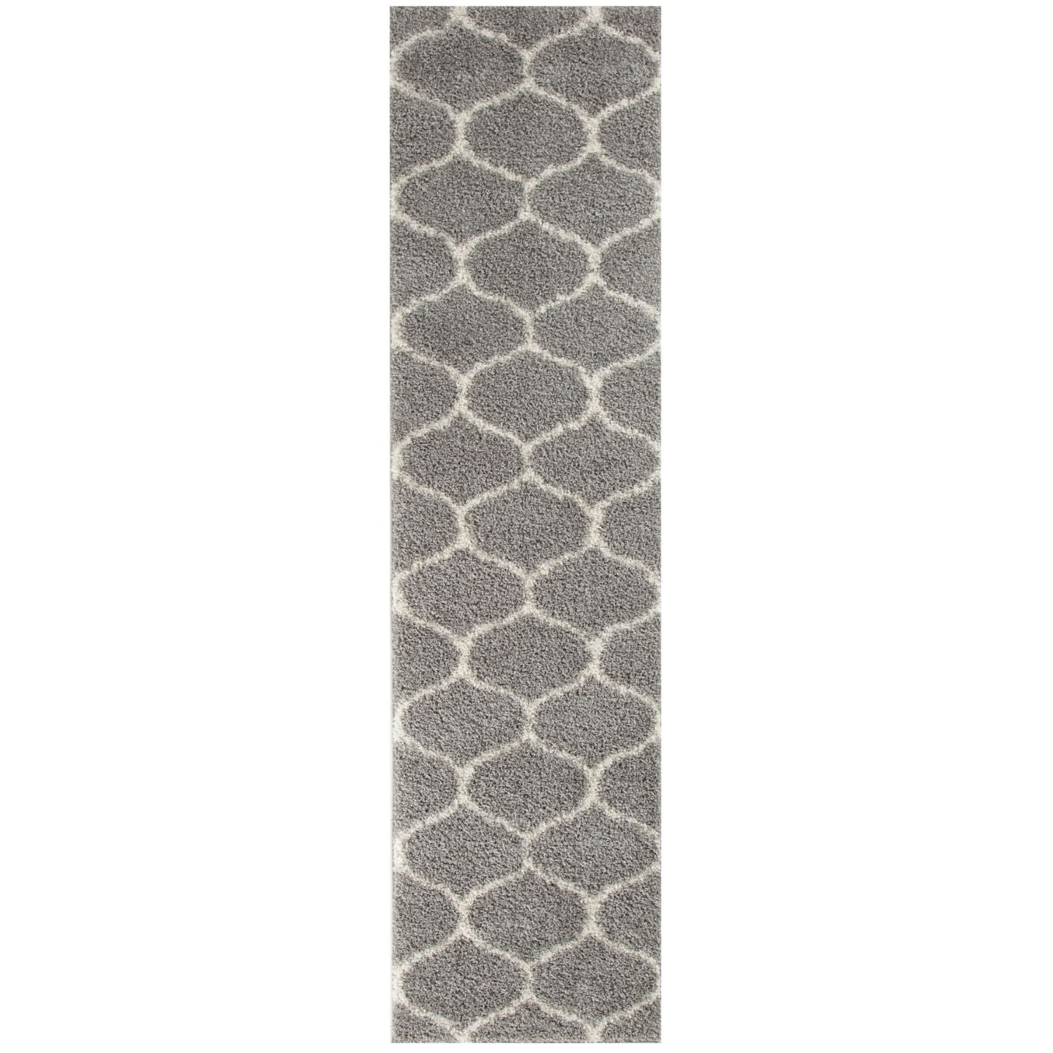 Moroccan Grey Shaggy Rug