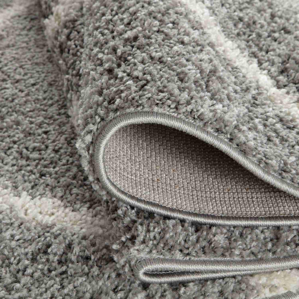 Moroccan Grey Shaggy Rug
