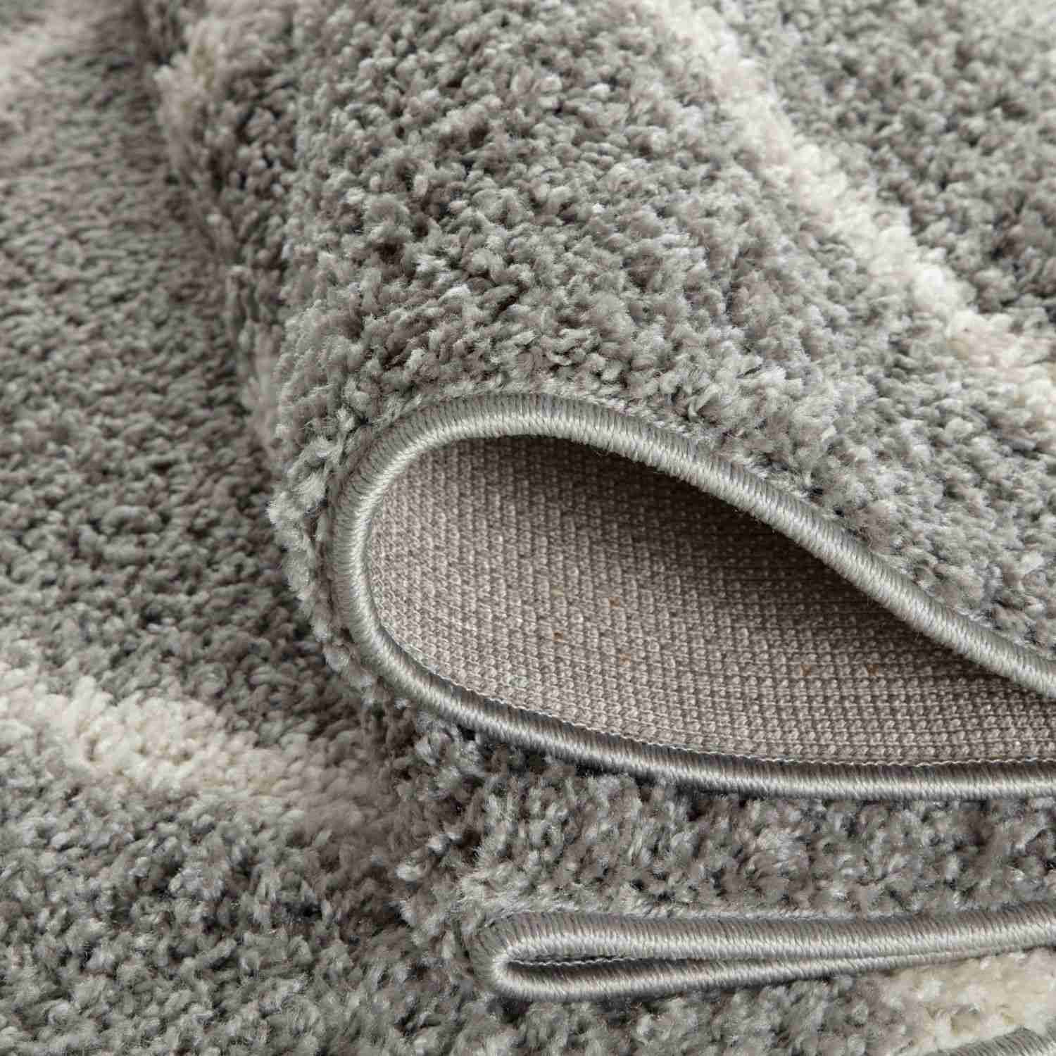 Moroccan Grey Shaggy Rug
