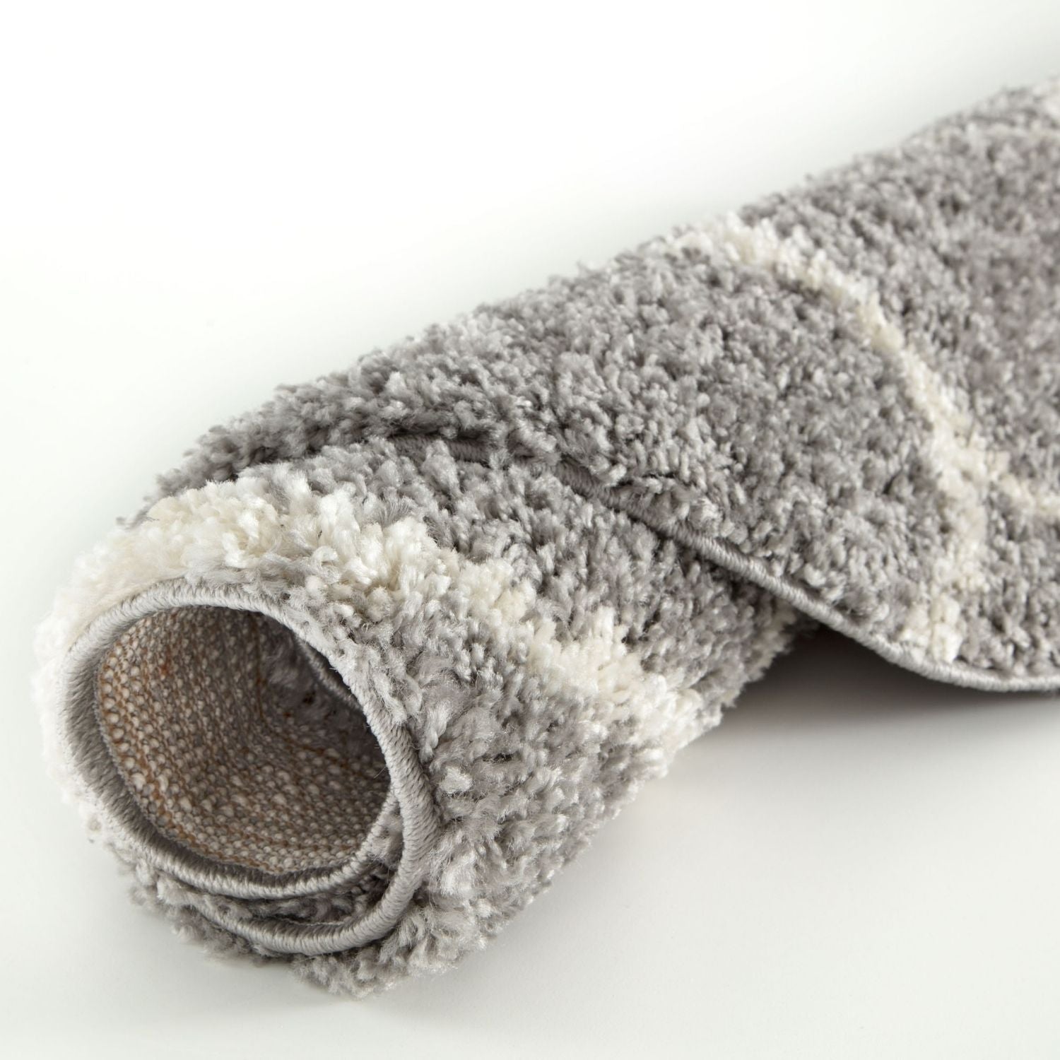 Moroccan Grey Shaggy Rug