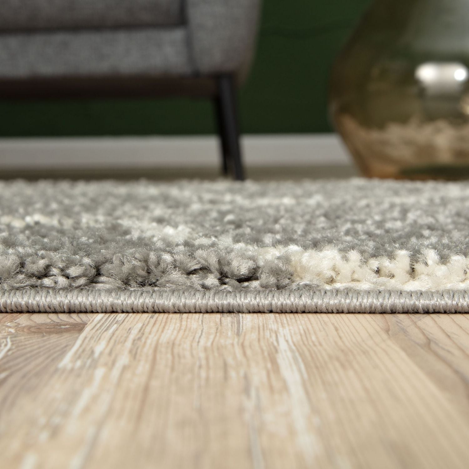 Moroccan Grey Shaggy Rug