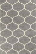 Moroccan Grey Shaggy Rug