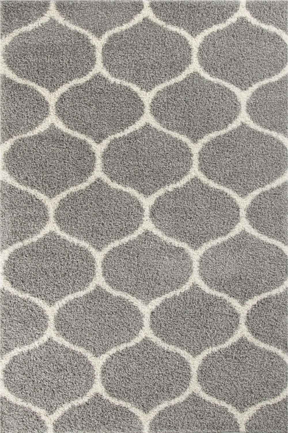 Moroccan Grey Shaggy Rug