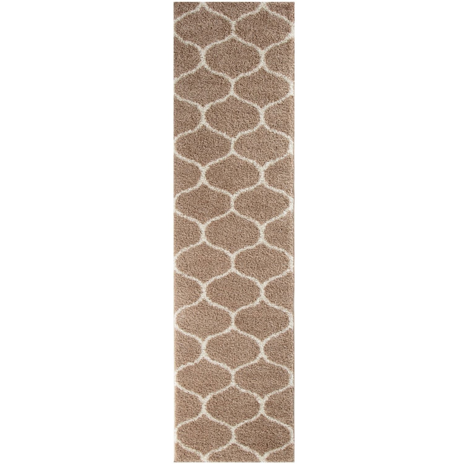 Moroccan Beige Shaggy Natural Rug