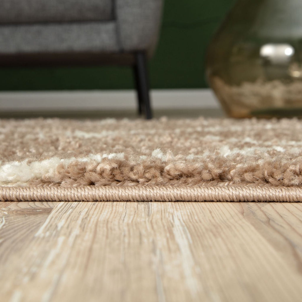 Moroccan Beige Shaggy Natural Rug