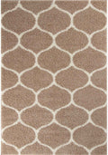 Moroccan Beige Shaggy Natural Rug