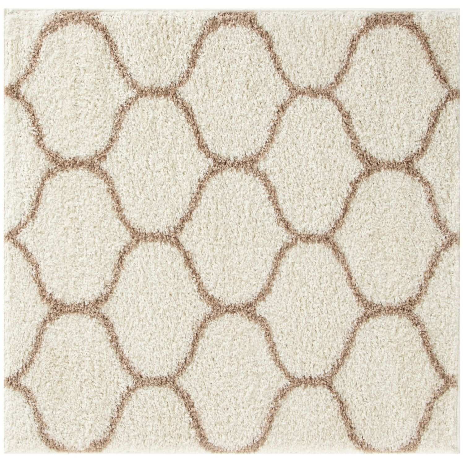 Moroccan Ivory Shaggy Rug