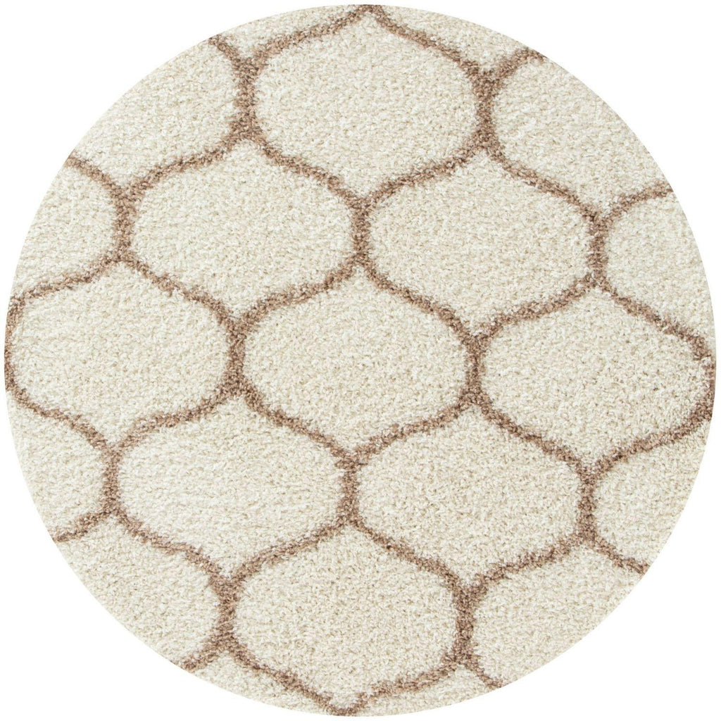 Moroccan Ivory Shaggy Rug